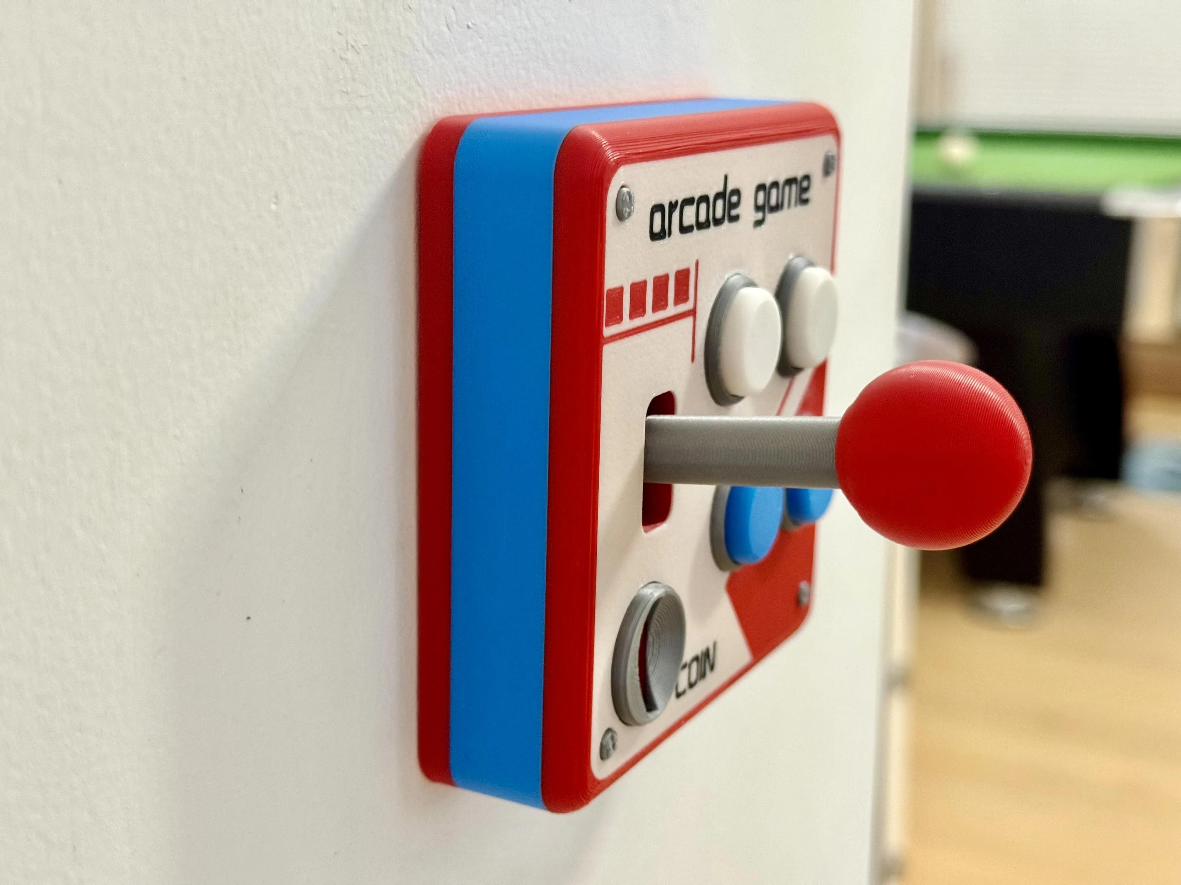 Retro Arcade Joystick Tasarımlı Dekoratif Oda Işık Anahtarı Ve Priz Kapağı 3d Baskı 001