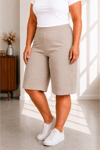 Sngl Tekstil Kadın Büyük Beden Kapri S M L Xl 2xl 3xl 4xl 5xl 6xl 7xl 8xl 9xl Bej
