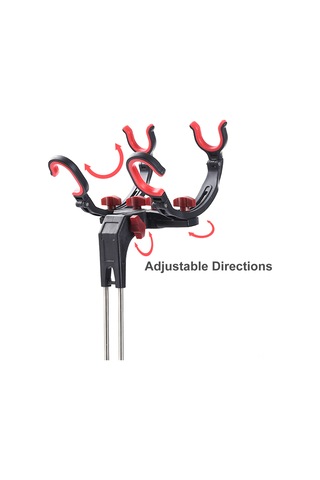 Dianziye İki Balıkçılık Kamışı Tutabilir Ayarlandırabilen Abs + Paslanmaz Çelik Toprak Takılı İki Kollü Kamış Tutucu