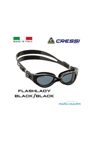 Parumarin Cressi Flash Lady Bayan Black/Black Yüzücü Gözlüğü