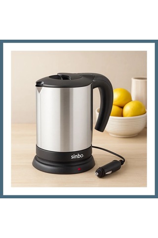 Agc Uygun Sepet Araç İçi Kettle 24v 0.8l Paslanmaz Çelik 200w Agc