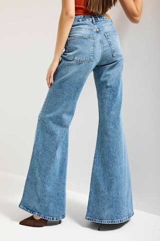 it's basic Kadın Mavi 4s6-4 Mry Flare Fit Komfort Kumaş Denim Jean