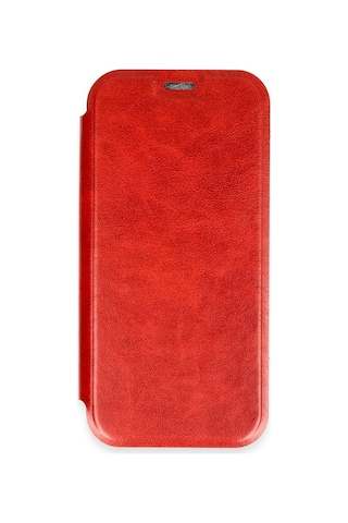 Newface Apple, Uyumlu iPhone 16 Pro Max Kılıf Flip Cover Semeglbl - 51 - Kırmızı