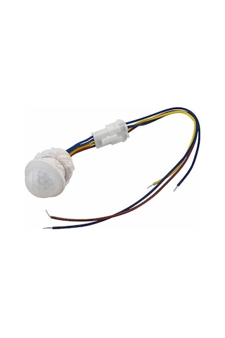 220v Hareket Pır Sensörü - Otomatik Lamba Sensörü 25cm Kablolu