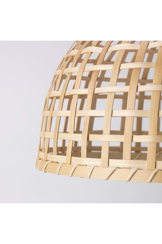 Ikea Gottorp Sarkıt Lamba Abajur Başlığı, Bambu, 36x25 Cm Bambu / Kumbeji