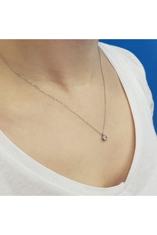 Lova 0,32 Karat Pırlanta Tektaş Kolye - 2060024