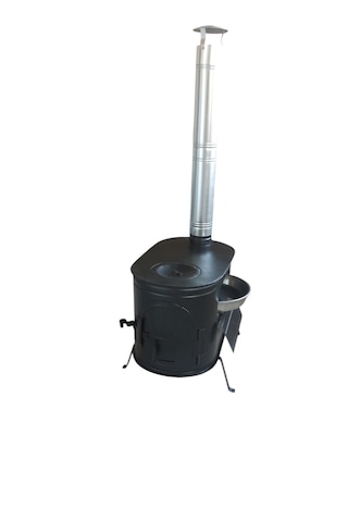 Fırınlı Kuzineli Kamp Sobası