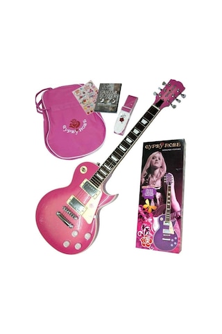 Valencia Gypsy Rose Gre2kcpk Elektro Gitar Seti Pembe Strat Tipi - Simli Pembe - Amfi Ve Aksesuar Dahil