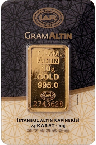 İar 10 Gram 24 Ayar Külçe Altın