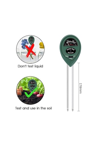 Ulzyvf Bitki Yetiştirme Toprak Test Cihazı Seti - Işık, Ph, Nem Ölçer, 3/4/5 Lü Seçenekler