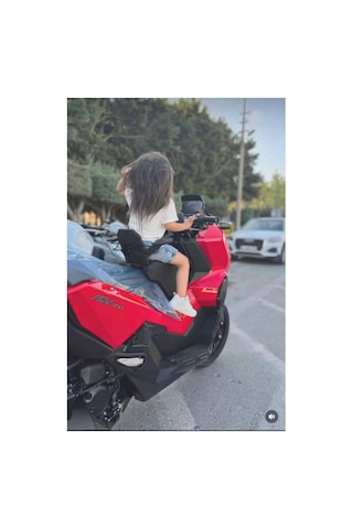 Adv Motosiklet Çocuk Koltuğu,2-8 Yaş Arası, Siyah Deri, Kolsuz, Sök-tak, li