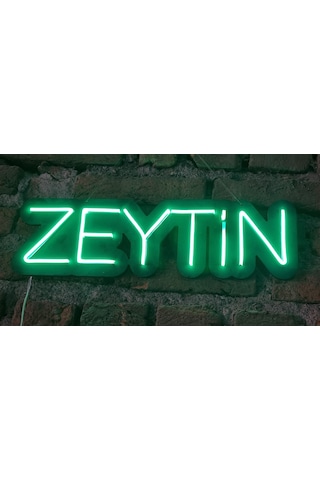 Zeytin Yazılı Neon Led Duvar Aydınlatması