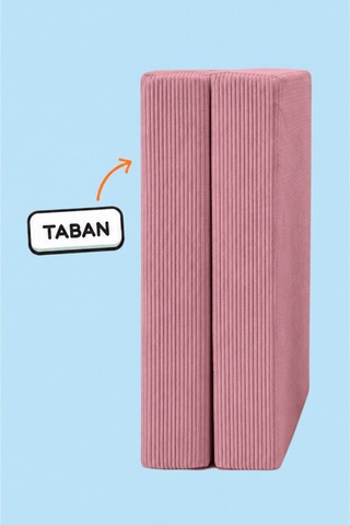 Funbed Sofa Çocuk Oyun Koltuğu, Modüler Katlanır Yatak Ve Oyun Minderi Seti, Süngerli Güvenli Çocuk Kanepe Pembe - 889056427 Pembe