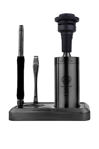 E50 Ironman Pro X Max - Titanyum Seri Black Çantalı Nargile Takımı