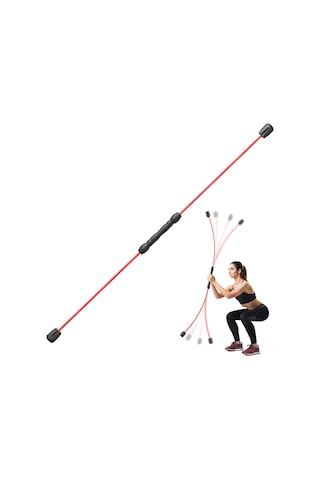 Yaozixa Kırmızı Renkli Fantezi Desenli Eşikli Egzersiz Titreşim Çubuğu - Derin Kas Canlandıran, Dayanıklı Cam Fiber, Anti-kayma El Tutusu