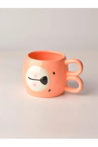 3d Kulak Kulplu Hayvan Figürlü Seramik Kupa 460 Ml Diğer