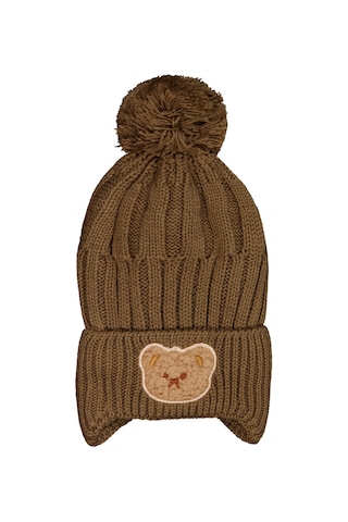 Civil Baby 6-18 Ay Atkı Bere Eldiven Set - Kahverengi 24243102525W1
