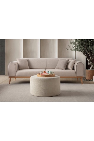 Rebull 3'lü Koltuk Sütlü Kahve