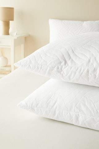 Ocean Home Textile 2'li 900 Gr Kapitoneli Silikon Yastık Seti 50 X 70 Cm Beyaz