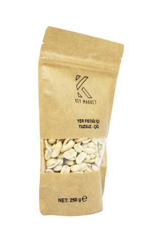 Key Market Soyulmuş Tuzsuz Doğal Az Kavrulmuş Yer Fıstığı 250 G