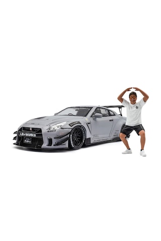 1:18 Solido 2024 Nissan Gtr R35 Liberty Walk Edition With Wataru Kato Figurine