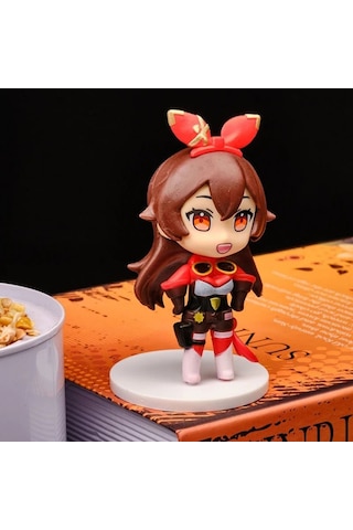 Genshin Impact Amber Mini Figür - 10 Cm Koleksiyonluk Anime Figürü