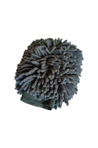 Gri Renkli Mikrofiber Oto Yıkama Eldiveni, 20 X 24 Cm 256
