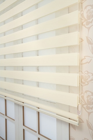 Venassa Krem Bambu Zebra Stor Güneşlik Perde