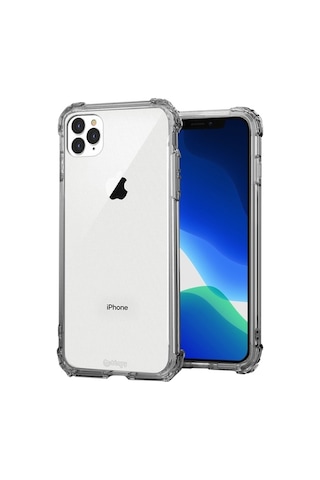 Apple Uyumlu iPhone Blogy 11 Pro İle Crystal Fit Kılıf Clear