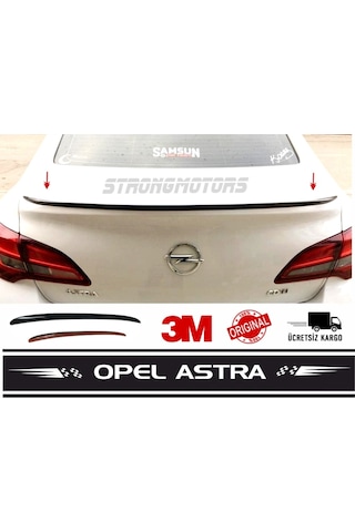 Opel Astra J Sedan Bagaj Üstü Spoiler Parlak Siyah 120 Cm