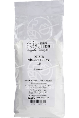 Bitki Baharat Dünyası Mısır Nişastası 250 G
