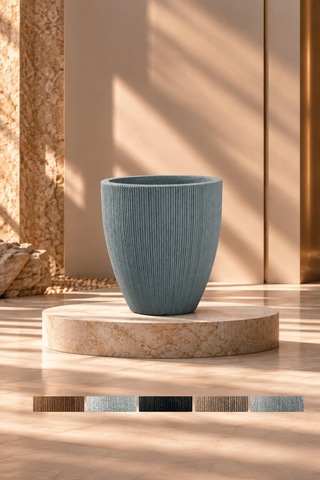 Bostann Dekoratif Saksı - Botonıa 020 - 30l - Gri 30 Lt