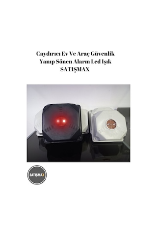 Caydırıcı Ev Ve Araç Güvenlik Yanıp Sönen Alarm Led Işık Siyah