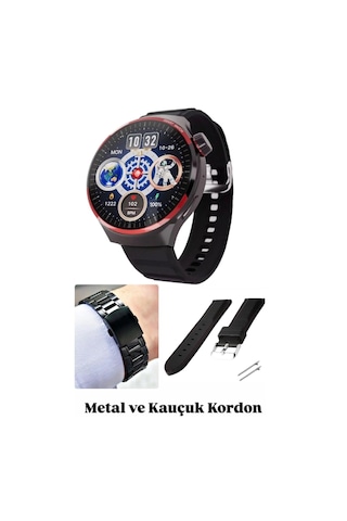 Newro HW10 Pro 1.52"  Nfc Bt Çağrı Spor Smartwatch Akıllı Saat (Distribütör Garantili)