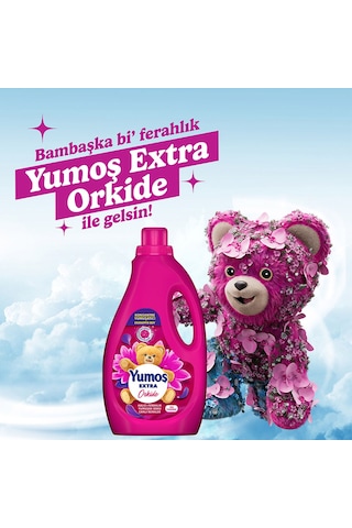 Yumoş Extra Konsantre Çamaşır Yumuşatıcısı Orkide 105 Yıkama 2520ml X3 Diğer