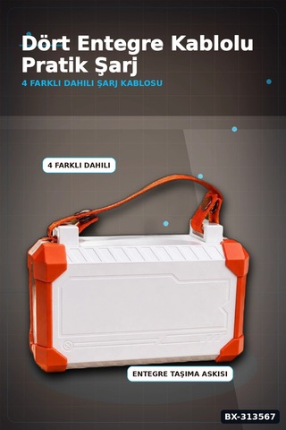 Bay Dahili Kablolu 60000mah Powerbank 22.5w Hızlı Şarj Type-c Usb Çıkışlı Dijital Göstergeli Bx-313567 Najmaddi Standart