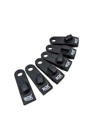 Rox Camping 0113 Abs Tarp Kamp Çadır Tente Branda Klipsi - 6  Adet Siyah