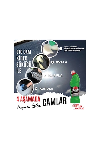 Fordotoyedekparca Fiawax Oto Cam Kireç Sökücü 1 Lt