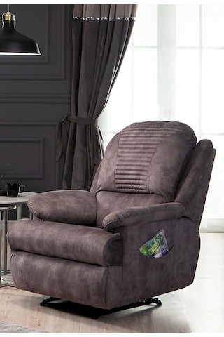 Essen Antrasit Leon Kumaş Tv Koltuğu - Baba Koltuğu