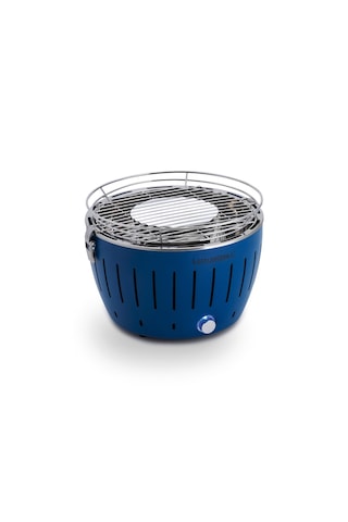 Lotusgrill S Dumansız Kömürlü Mangal - Çantalı, Taşınabilir Kamp Barbeküsü Mavi