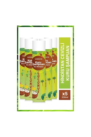 Watsons Hindistan Cevizi Aromalı Kuru Şampuan 5 x 200 ML