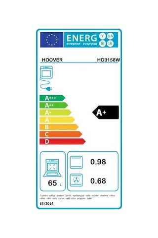 Hoover HO3158W 70 L Ankastre Fırın Beyaz