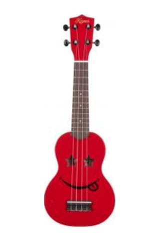 Kozmos Kuk-101-Rd Emoji Kırmızı Soprano Ukulele / Kılıf Pena