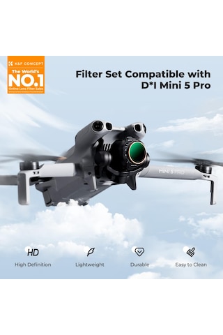 K&f Concept Djı Mini 5 Pro Uyumlu Nd2-32 Ve Nd32-512 Filtre Kiti