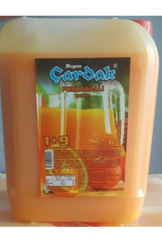 Beyaz Çardak Portakallı Konsantre Şurup 6 KG