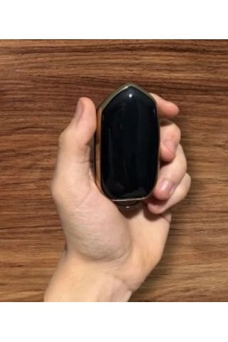 Togg T10x Uyumlu Anahtar Koruma Kılıfı Siyah / Altın Detaylı Lütf
