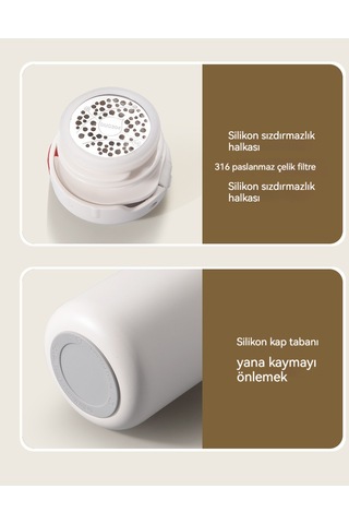 Outdoor Spor Büyük Kapasiteli Termos Bardak Kulplu Su Isıtıcısı 1