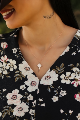 Papatya Silver Gümüş Kutup Yıldızı Kolye