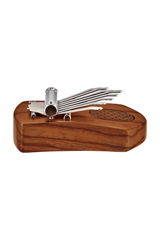 Meinl Sonic Energy Kl802fol Mini Solid Flower Of Life C Major 8 Note Kalimba Red Zebrawood