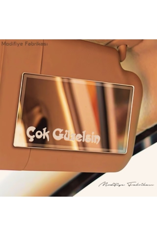 Güneşlik Ayna Sticker Seti 3'lü Paket